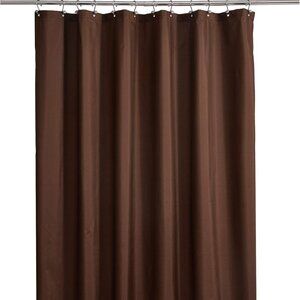 NEW Waterproof Thick Fabric Shower Curtain / Liner Breathable Brown Heavy Duty